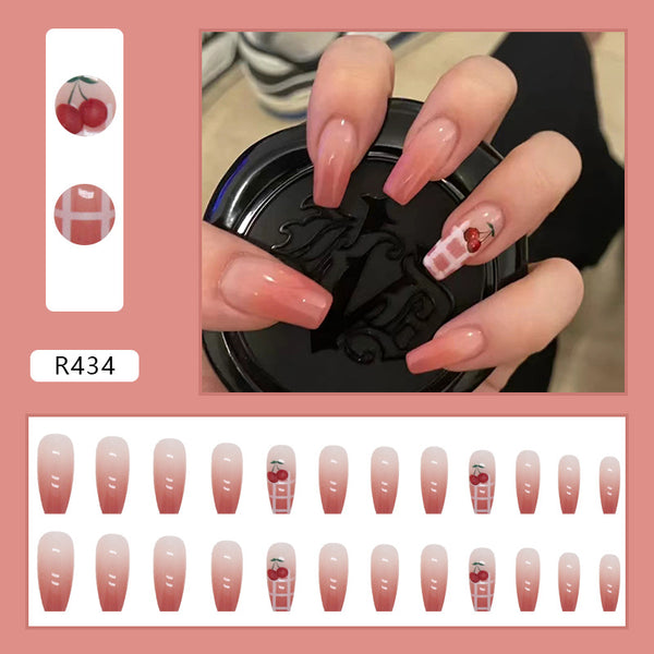 12 Sizes-24 Pcs Press On Nails R402