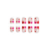 12 Sizes-24 Pcs Press On Nails C268