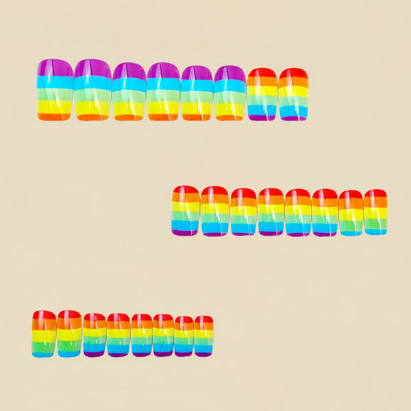 12 Sizes-24 Pcs Press On Nails Y1490