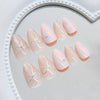 12 Sizes-24 Pcs Press On Nails Z1076