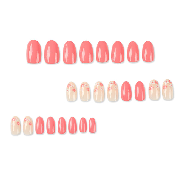 12 Sizes-24 Pcs Press On Nails JP2558