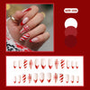 12 Sizes-24 Pcs Press On Nails WM-498