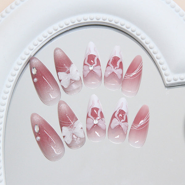 12 Sizes-24 Pcs Press On Nails Z1090