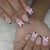 12 Sizes-24 Pcs Press On Nails C1352
