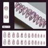 12 Sizes-24 Pcs Press On Nails W2118