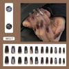 12 Sizes-24 Pcs Press On Nails W027