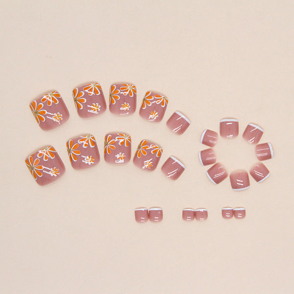 12 Sizes-24 Pcs Press On Nails F085