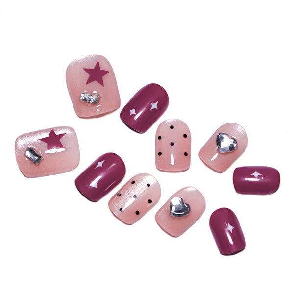 12 Sizes-24 Pcs Press On Nails nail-accessory