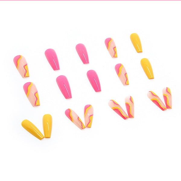 12 Sizes-24 Pcs Press On Nails W146