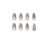 12 Sizes-24 Pcs Press On Nails JP1906