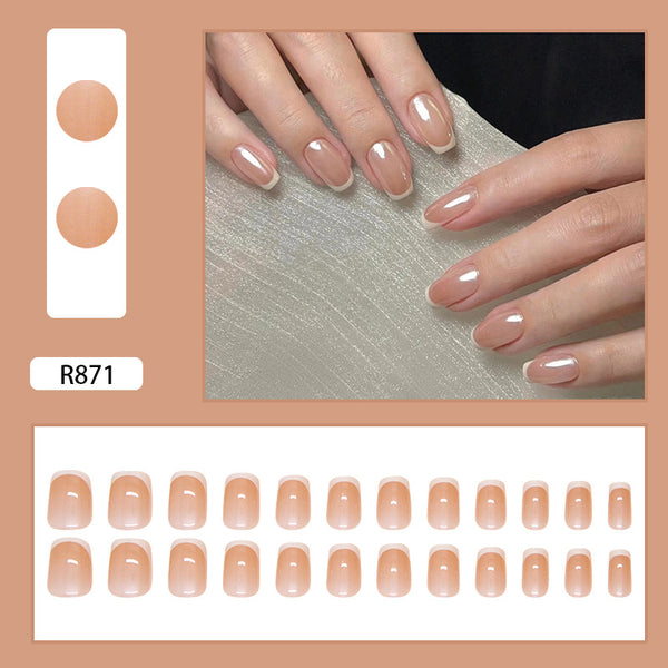 12 Sizes-24 Pcs Press On Nails R871