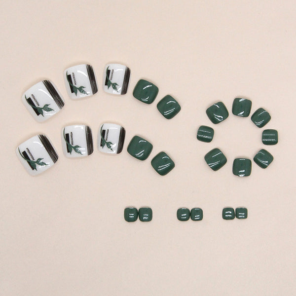 12 Sizes-24 Pcs Press On Nails F120
