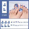 12 Sizes-24 Pcs Press On Nails C1691