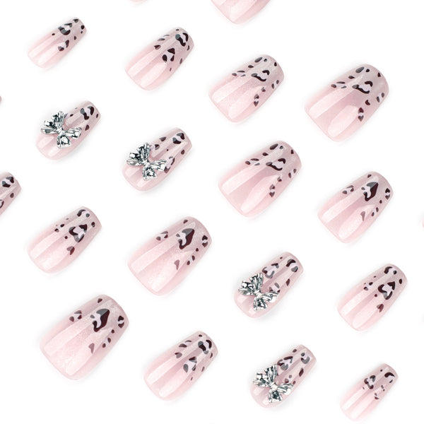 12 Sizes-24 Pcs Press On Nails JP4051