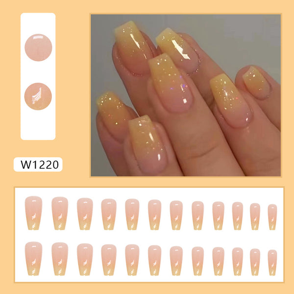 12 Sizes-24 Pcs Press On Nails W1220