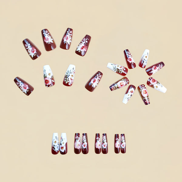 12 Sizes-24 Pcs Press On Nails Y833