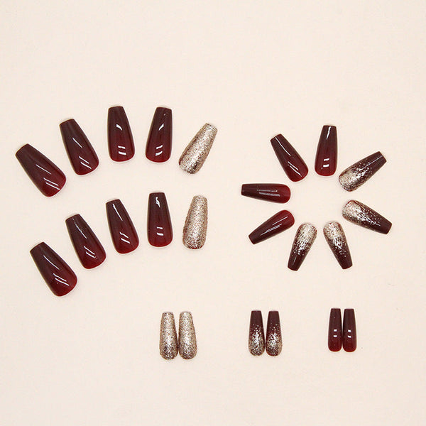 12 Sizes-24 PcsPress On Nails W441