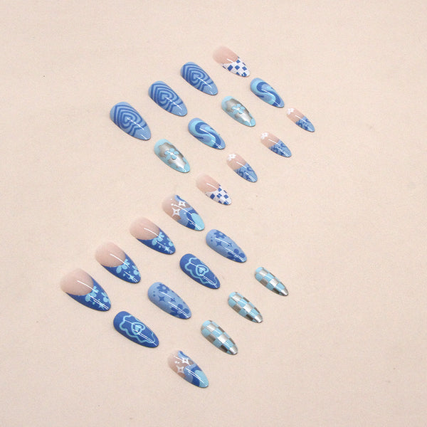 12 Sizes-24 Pcs Press On Nails W681