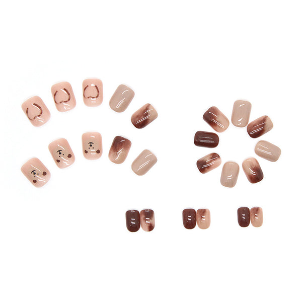 12 Sizes-24 Pcs Press On Nails R662