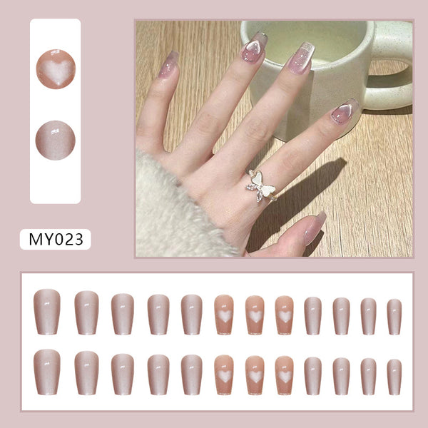 12 Sizes-24 Pcs Press On Nails MY023