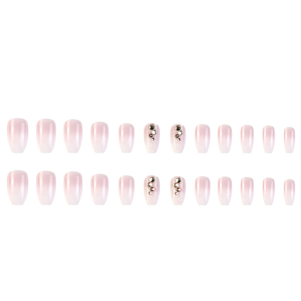 12 Sizes-24 Pcs Press On Nails D004