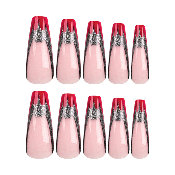 12 Sizes-24 Pcs Press On Nails JP3050