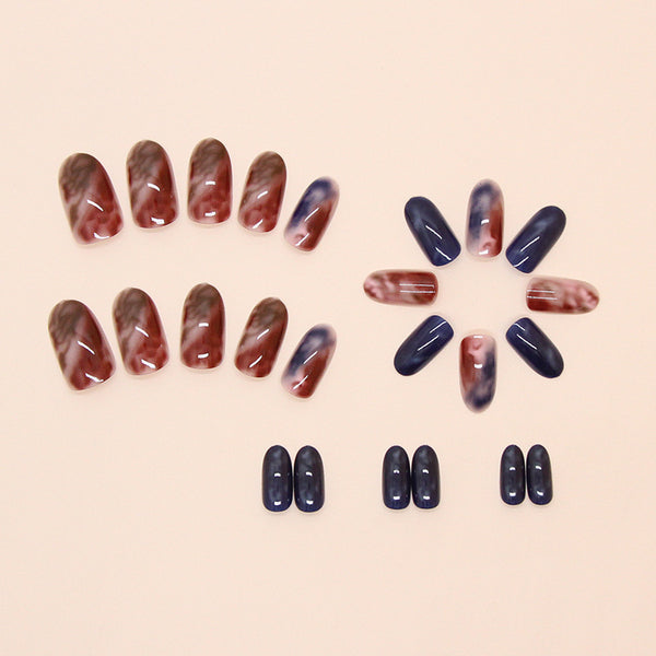 12 Sizes-24 Pcs Press On Nails W1804