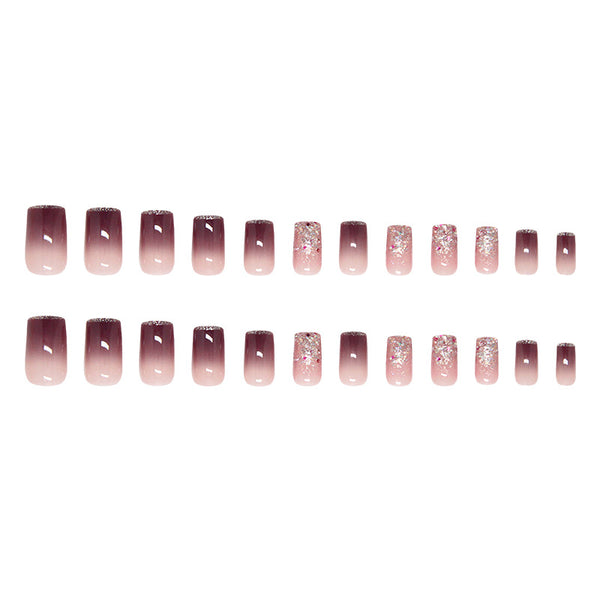 12 Sizes-24 Pcs Press On Nails R923