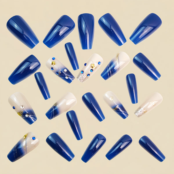 12 Sizes-24 Pcs Press On Nails Y1441