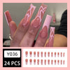 12 Sizes-24 Pcs Press On Nails Y036