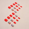 12 Sizes-24 Pcs Press On Nails W1378