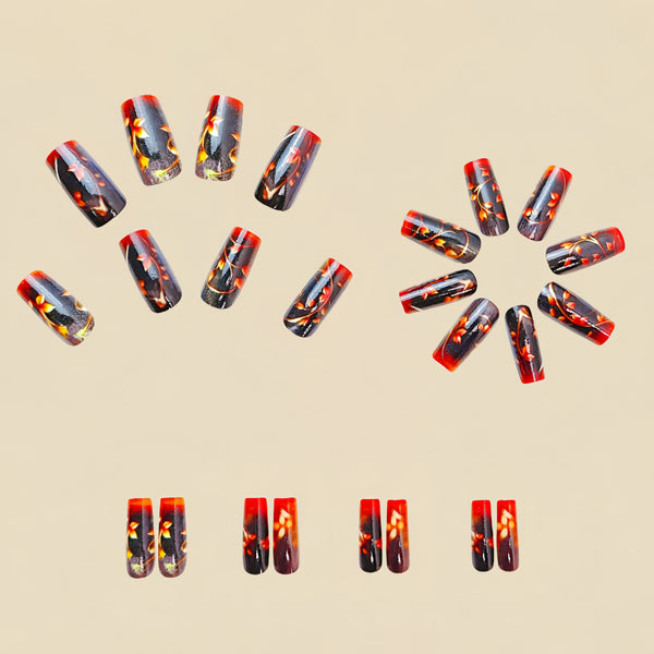 12 Sizes-24 Pcs Press On Nails Y474