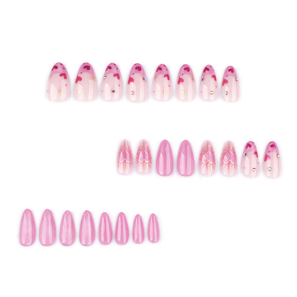 12 Sizes-24 Pcs Press On Nails JP3848