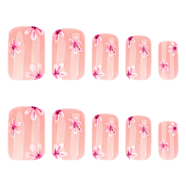 12 Sizes-24 Pcs Press On Nails JP4296
