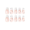 12 Sizes-24 Pcs Press On Nails JP1559