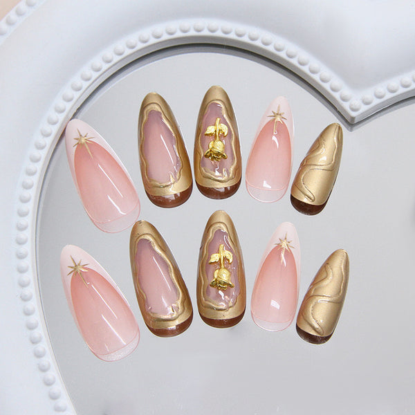 12 Sizes-24 Pcs Press On Nails Z1040
