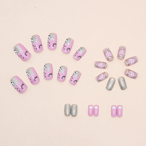12 Sizes-24 Pcs Press On Nails W268