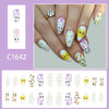12 Sizes-24 Pcs Press On Nails C1642