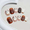 12 Sizes-24 Pcs Press On Nails R844