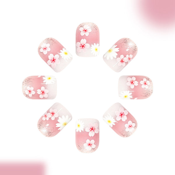 12 Sizes-24 Pcs Press On Nails C1793