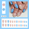12 Sizes-24 Pcs Press On Nails W1186