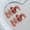 12 Sizes-24 Pcs Press On Nails R978