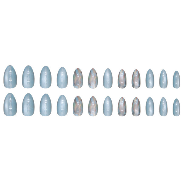 12 Sizes-24 Pcs Press On Nails W1609
