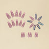 12 Sizes-24 Pcs Press On Nails Y001