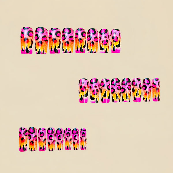 12 Sizes-24 Pcs Press On Nails Y812