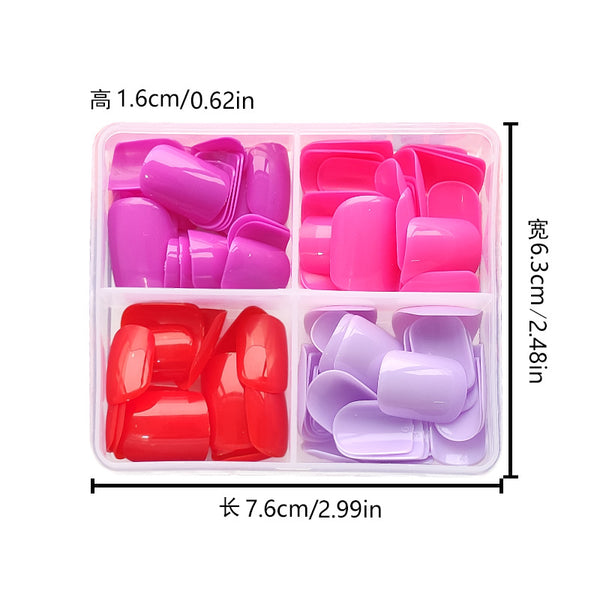 12 Sizes-24 Pcs Press On Nails Dark-1-24pcs