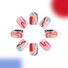12 Sizes-24 PcsPress On Nails C404