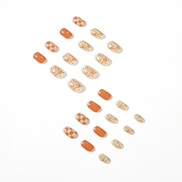 12 Sizes-24 Pcs Press On Nails JP1369