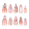 12 Sizes-24 Pcs Press On Nails JP4215