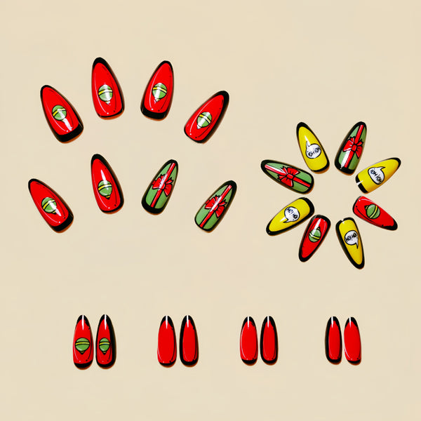 12 Sizes-24 Pcs Press On Nails Y271